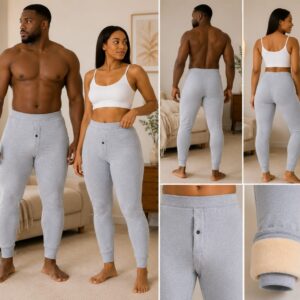 Legging Thermique ⚪ Gris clair 3XL