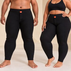 Legging Thermique Noir  4XL