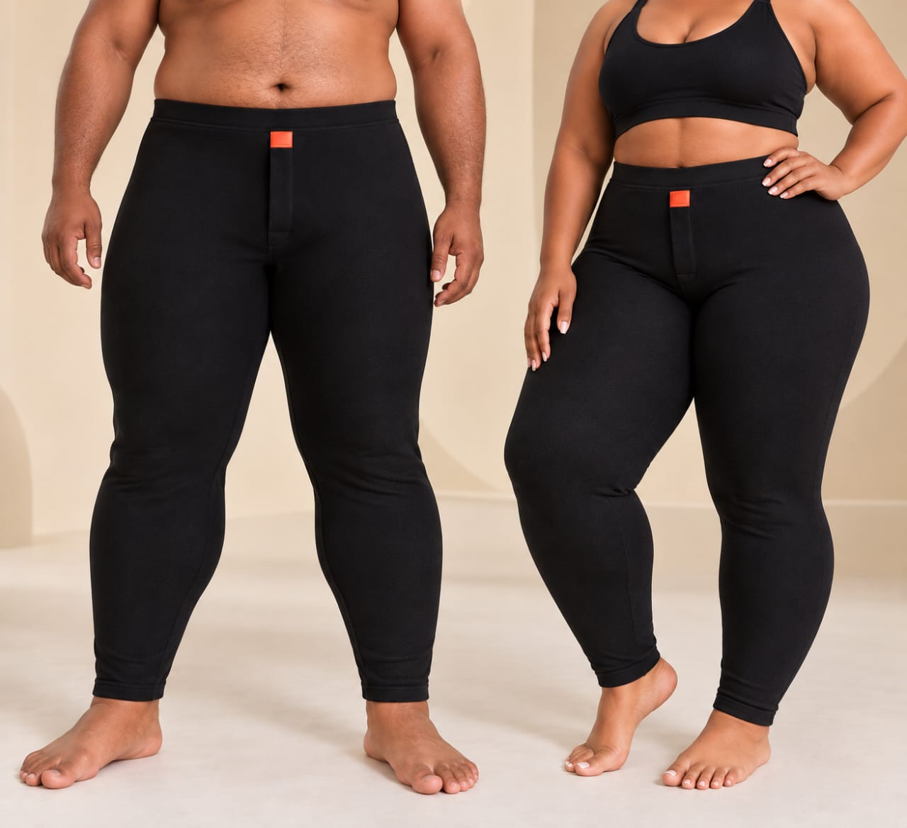 Legging Thermique Noir 4XL