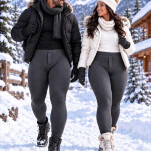Legging Thermique gris fonce xxl